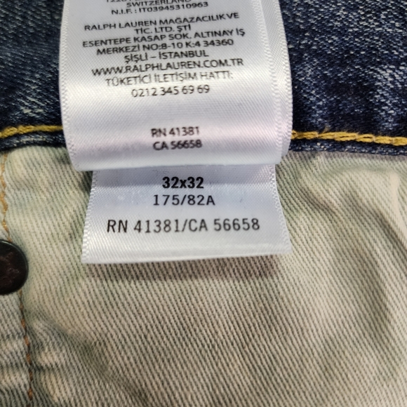 Polo Ralph Lauren Sullivan Slim High Rise Button Fly Jeans Size 32X32 - Picture 9 of 10